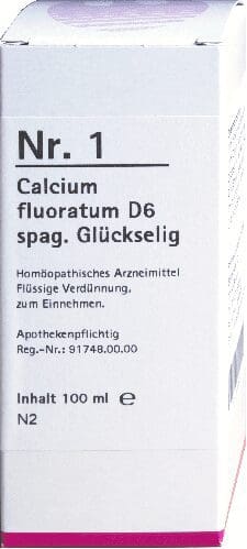 Nr. 1 Calcium fluoratum spag. Glückselig Dil. D6