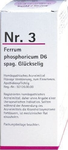 Nr. 3 Ferrum phosphoricum spag. Glückselig Dil. D6